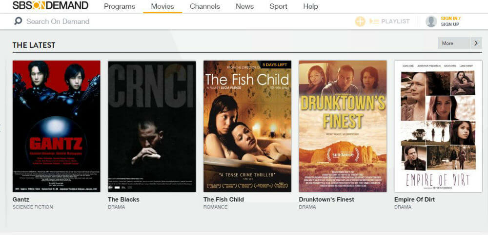 SBS on Demand offers plenty of movies to choose from