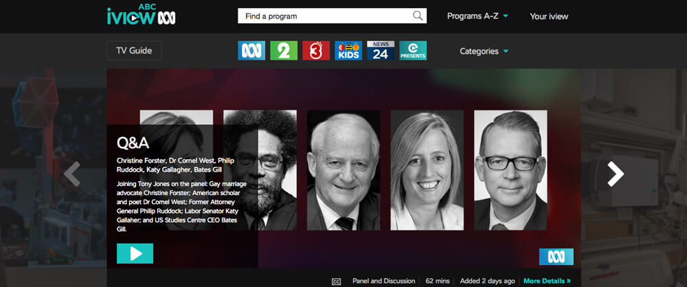 ABC iView is the model of how to do a catch-up service right