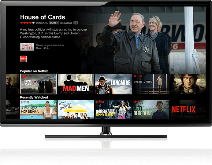 Netflix user interface