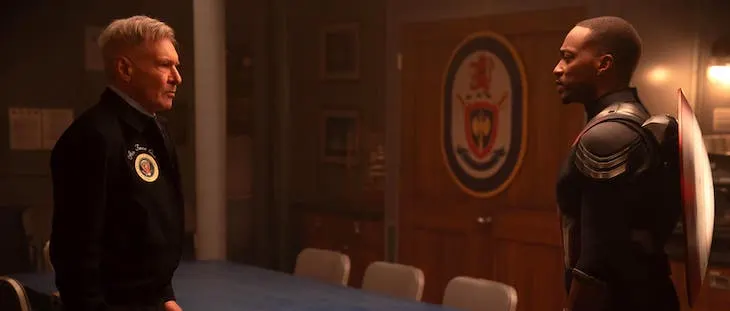 Harrison Ford and Anthony Mackie in Captain America Brave New World
