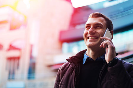 calling happy mobile phone smartphone