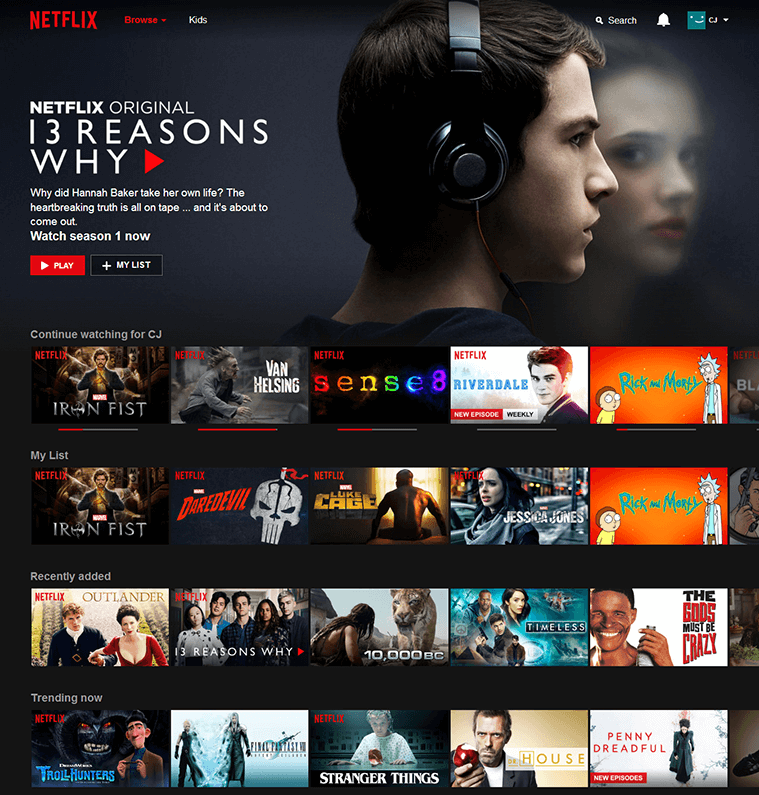 netflix original 13 reasons why